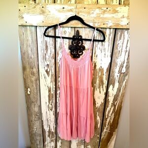 Z Supply Resort Breezy Crinkle Dress Azalea size Large NWT
Pink Sleeveless Dress